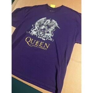 Queen Adam Lambert 2019 Rhapsody Concert  Tour Purple T-Shirt 2XL Band Classic